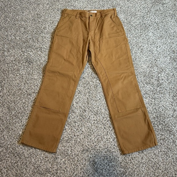 Carhartt Other - Carhartt Double Knee Work Pants Mens 32x32 Fits 30x30 Brown Relaxed 103334 211